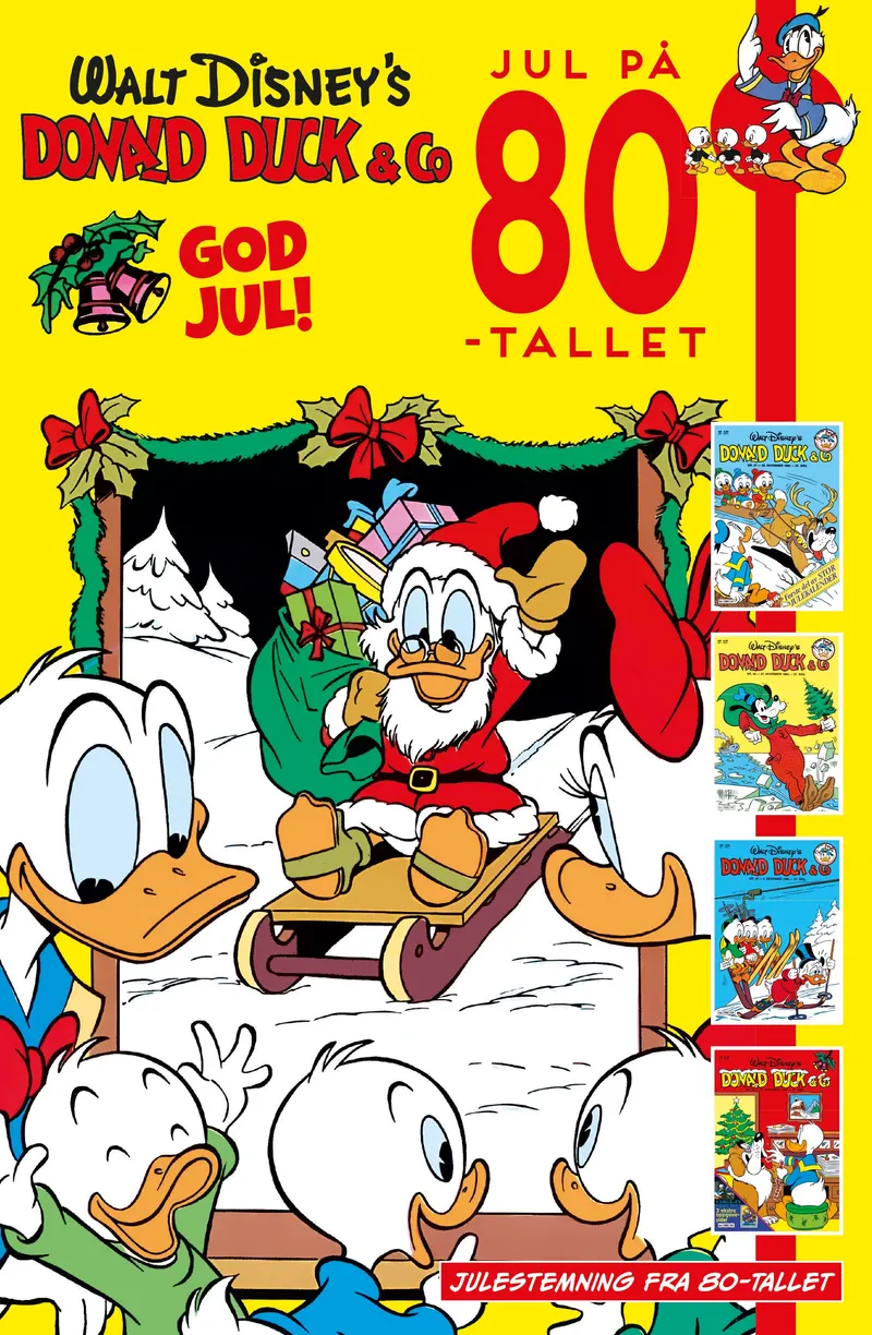 Omslaget til Donald Duck-jul på 80-tallet