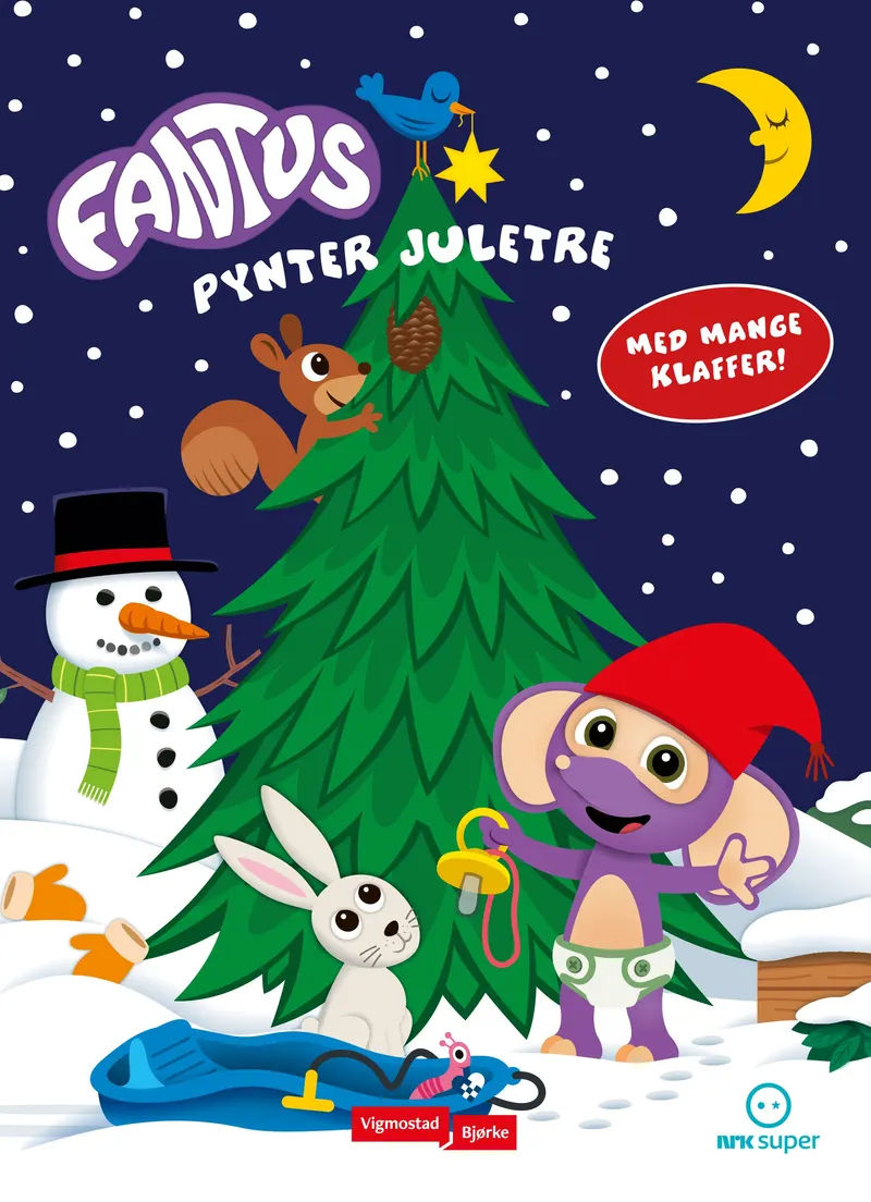 Omslaget til Fantus pynter juletre