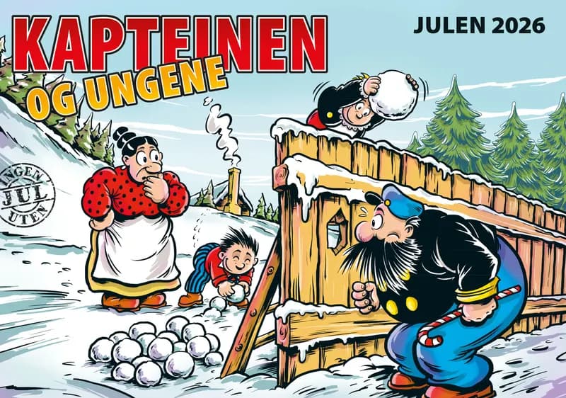 Omslaget til Kapteinen & ungene julehefte 2026