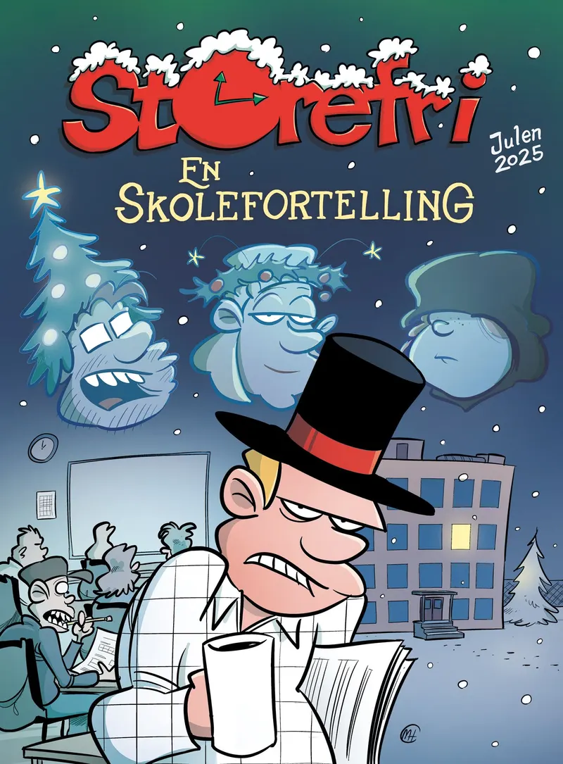 Omslaget til En skolefortelling - julen 2025